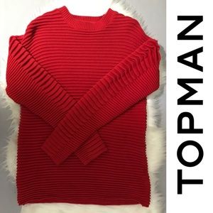 ‼️❤️Topman Red Oversized Sweater